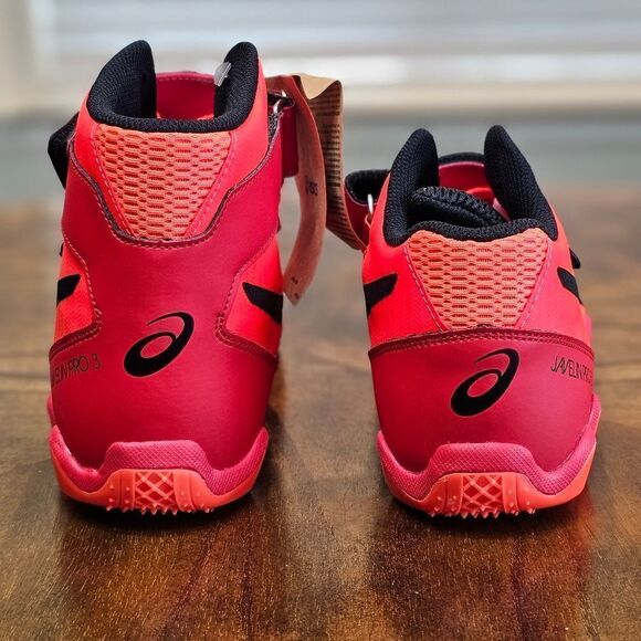 Asics Javelin Pro 3 Spikes Sunrise Red Black Men's 10 Track Field Shoes 1093A180 - Picture 5 of 12